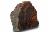 Free-Standing Polished Tiger Iron Stromatolite - Ga #308151-1